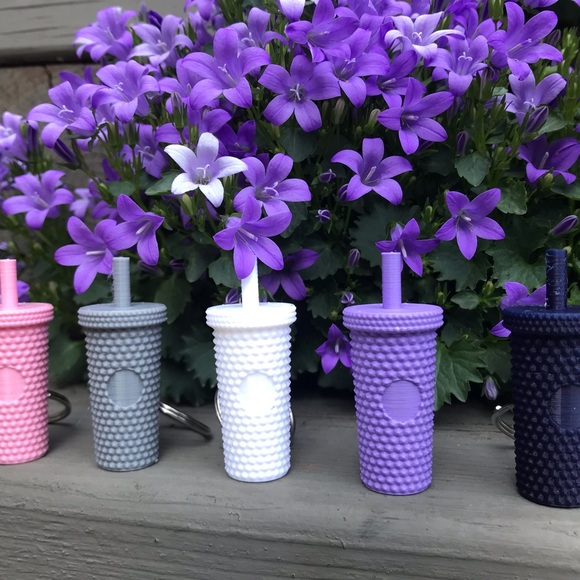 Mini Studded Tumbler Keychains Starbucks 24oz - Picture 2 of 3